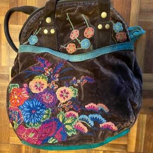 Lucky brand embroidered bag